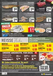 Gazetka promocyjna Edeka - Angebote der Woche - Gazetka - ważna od 27.05 do 27.05.2023 - strona 28 - produkty: aioli, angebot, angebote, aqua, bio, braten, brötchen, deka, eier, eis, elle, filet, fisch, fische, Fischer, fischtheke, fleisch, garnelen, ideal zum braten, knoblauch, mac, malz, nuss, riesengarnelen, saft, sauce, Schere, tee, telefon, thunfisch, Ti, tisch, uhr