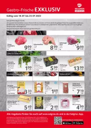 Gazetka promocyjna Selgros - Gastroangebote - Gazetka - ważna od 23.07 do 23.07.2022 - strona 1 - produkty: Bau, beutel, bio, edamer, eis, filet, fleisch, gnocchi, google play, gouda, kartoffel, Kugel, LG, obst, petersilie, Pfifferlinge, reis, sahne, schinken, schlagsahne, steak, steakhüfte, Ti, Tiere, würfel