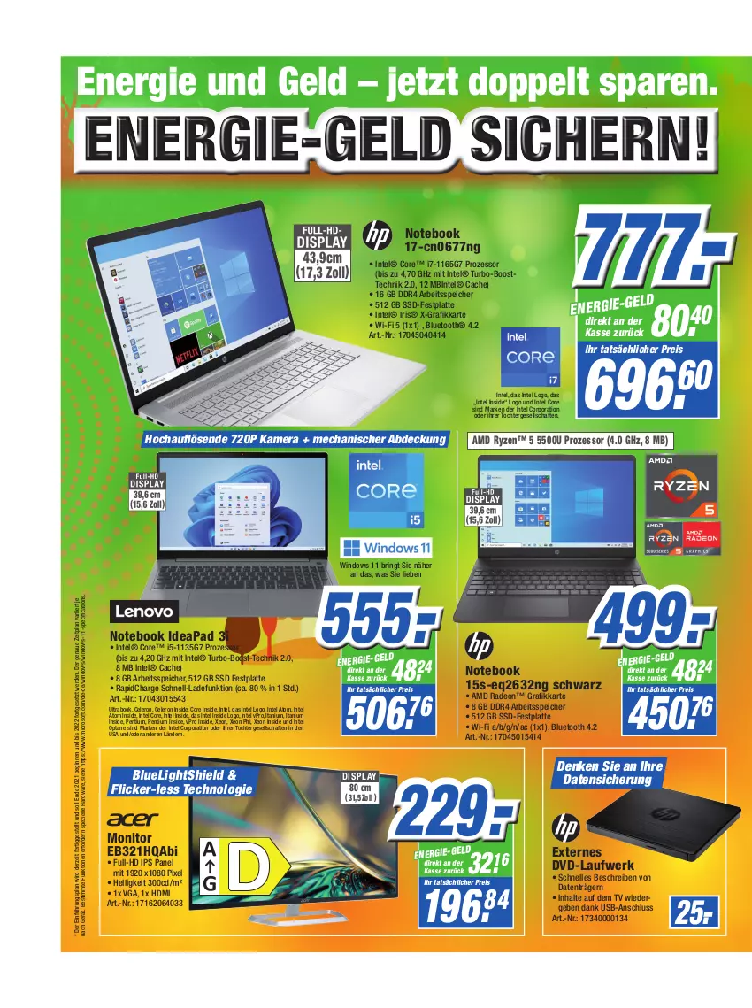 Aktueller Prospekt Expert Technomarkt - Prospekte - von 27.07 bis 02.08.2022 - strona 6 - produkty: AMD Radeon, celeron, Cif, deo, dvd, eis, elle, erde, festplatte, gin, hardware, HDMI, Intel, kamera, latte, monitor, notebook, Pentium, radeon, reis, ring, ryzen, Spezi, ssd, Ti, usb