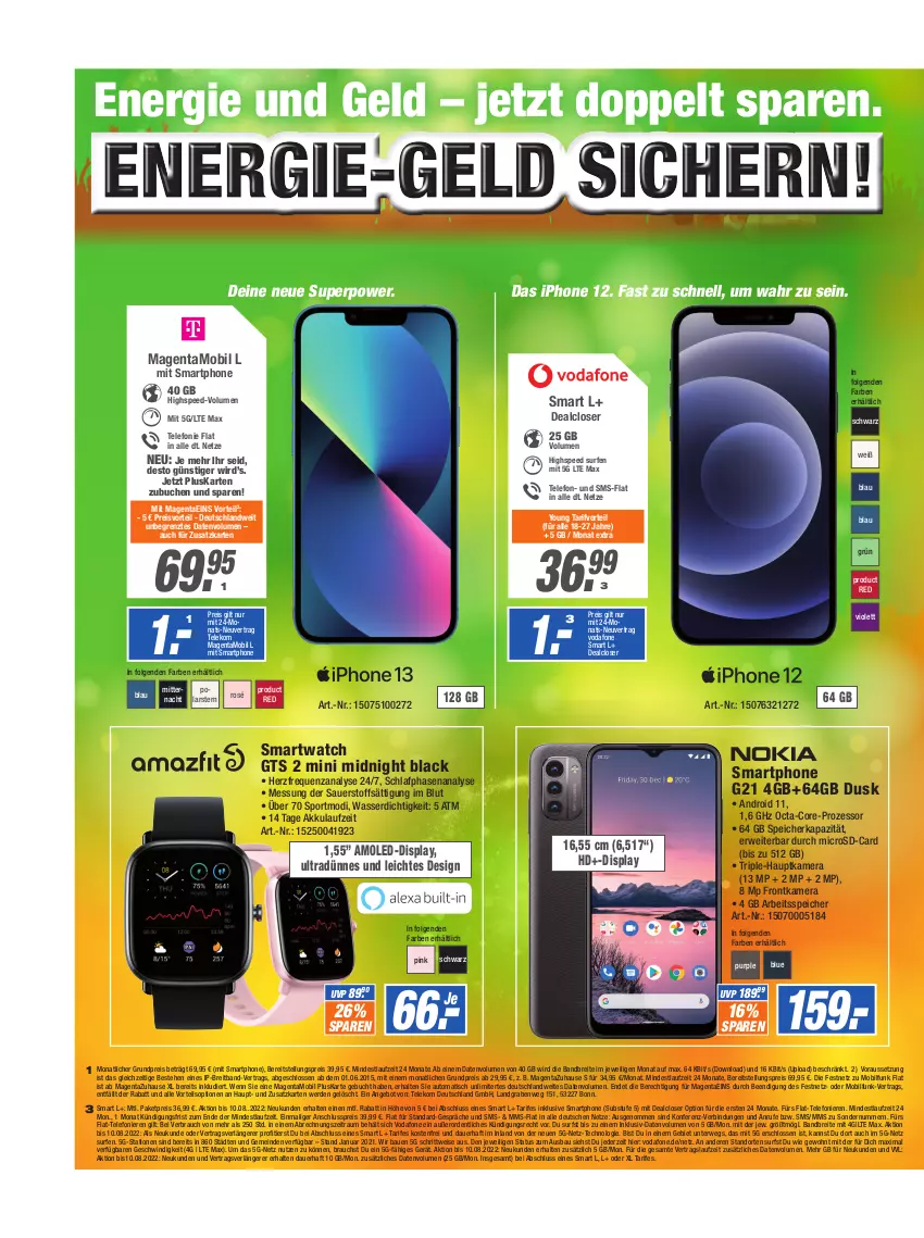 Aktueller Prospekt Expert Technomarkt - Prospekte - von 27.07 bis 02.08.2022 - strona 8 - produkty: akku, angebot, auer, auto, Bau, Brei, buch, eis, erde, frontkamera, hauptkamera, iphone, IPhone 12, kamera, lack, LG, microsd, preisvorteil, Rauch, reis, rwe, smartphone, smartwatch, spee, Sport, Surf, telefon, Ti, tisch, usb, vodafone, wasser, Yo, ZTE