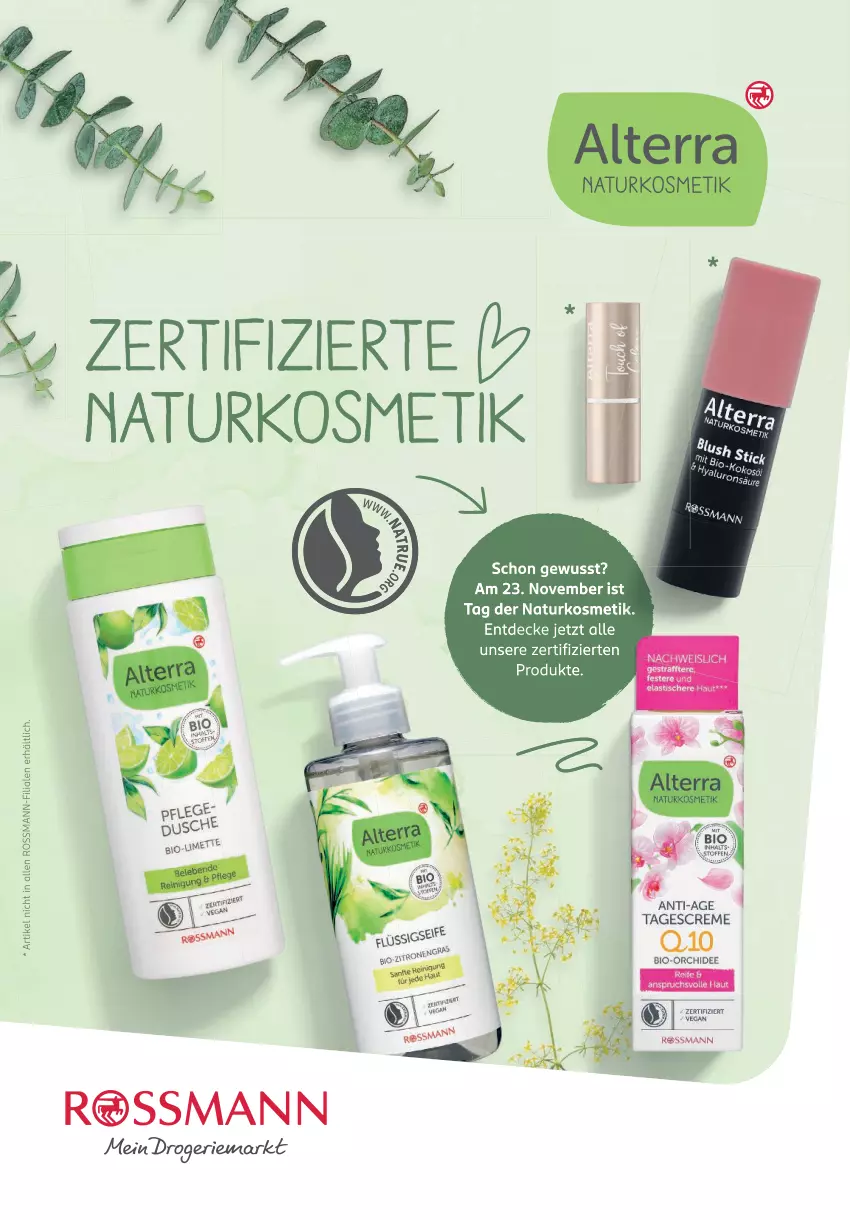 Aktueller Prospekt Rossmann - Prospekte - von 01.11 bis 30.11.2024 - strona 53 - produkty: asti, bio, creme, decke, kosmetik, natur, naturkosmetik, orchidee, Q10, Schere, tagescreme, Ti, tisch