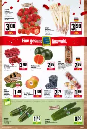 Gazetka promocyjna Kupsch - Angebote der Woche - Gazetka - ważna od 14.05 do 14.05.2022 - strona 3 - produkty: beere, beeren, bio, deka, edeka bio, eimer, eis, erdbeere, erdbeeren, fleisch, gurke, gurken, heidelbeere, heidelbeeren, himbeer, himbeere, himbeeren, LG, mango, melone, mini-gurken, pfirsich, pfirsiche, pflaume, pflaumen, plattpfirsiche, reis, rispentomaten, salat, Salatgurke, Schal, Schale, spargel, Ti, tomate, tomaten, wasser, wassermelone, zucchini