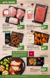 Gazetka promocyjna Aldi Nord - Aldi-Vorschau - Gazetka - ważna od 05.02 do 05.02.2022 - strona 28 - produkty: alkohol, braten, eis, fleisch, gewürz, gin, grill, gulasch, hackfleisch, hähnchenschenkel, henkel, ilag, käfer, karamell, Knödel, latte, pute, rind, rosen, Rosenkohl, rotwein, rwe, sauce, schenkel, schinken, schwein, schwein und rind, Ti, vom schwein und rind, wein, ZTE