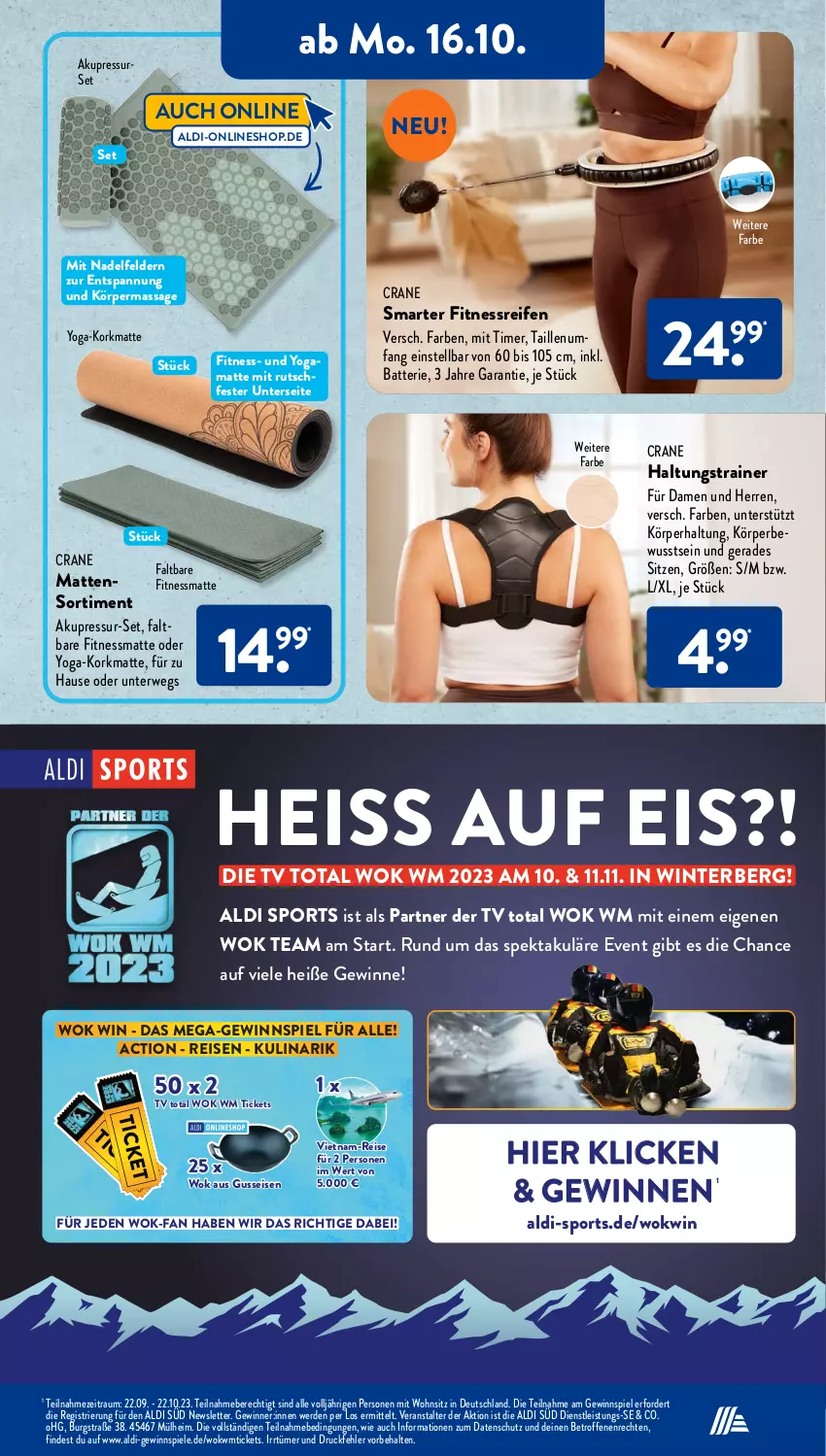 Aktueller Prospekt AldiSud - NÄCHSTE WOCHE - von 16.10 bis 21.10.2023 - strona 18 - produkty: aldi, batterie, eis, erde, gewinnspiel, mam, reifen, reis, rwe, Spiele, Sport, Ti, timer, wok, Yo