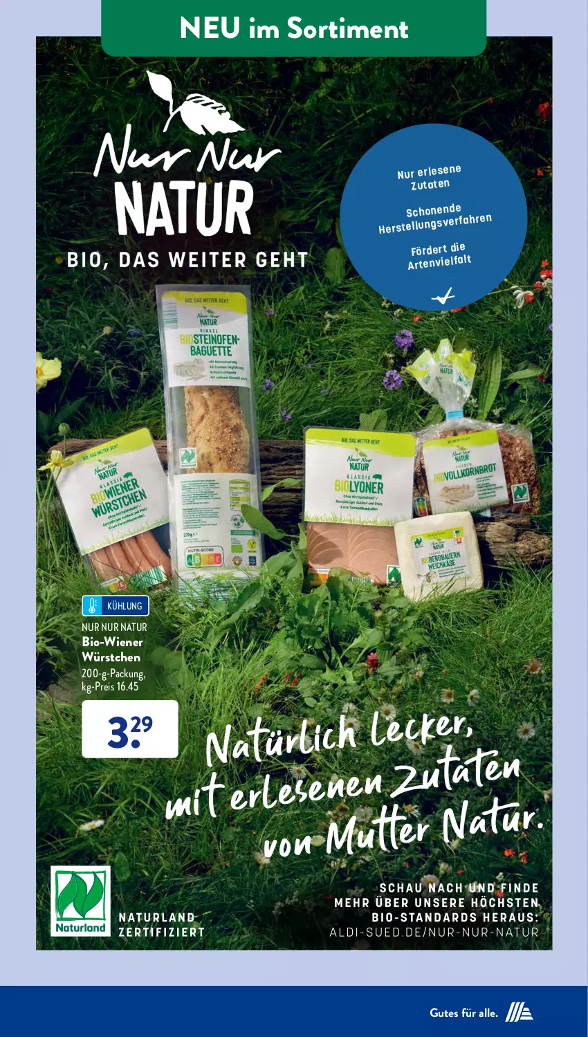 Aktueller Prospekt AldiSud - NÄCHSTE WOCHE - von 16.10 bis 21.10.2023 - strona 37 - produkty: bio, decke, eis, natur, reis, Ti, wiener, wiener würstchen, würstchen