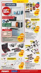 Gazetka promocyjna Penny - Prospekte - Gazetka - ważna od 17.02 do 17.02.2024 - strona 22 - produkty: adapter, angebot, angebote, Bank, Bau, Beba, eis, Elektro, Holz, kleber, Meister, Schal, steckdose, Steckdosenleiste, tee, Ti, tisch, Waage, werkzeug, werkzeuge