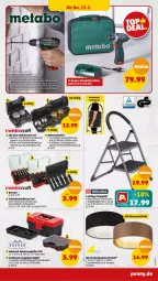 Gazetka promocyjna Penny - Prospekte - Gazetka - ważna od 17.02 do 17.02.2024 - strona 23 - produkty: Bau, Bohrschrauber, decke, deckenleuchte, klapptritt, krone, led-deckenleuchte, Leuchte, leuchtmittel, Lochsägensatz, Ria, säge, schrauben, Sport, Ti, werkzeug