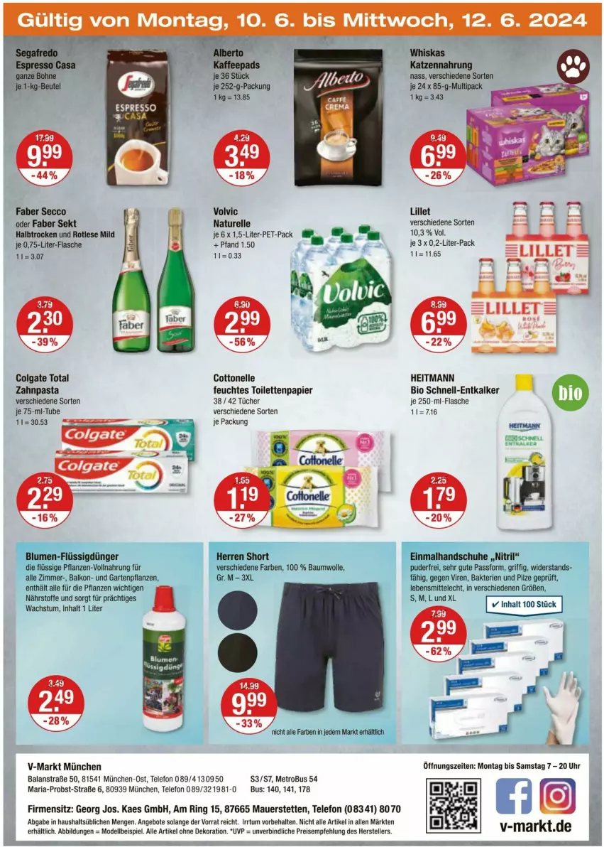 Aktueller Prospekt Vmarkt - Prospekte - von 06.06 bis 12.06.2024 - strona 24 - produkty: alle artikel ohne dekoration, angebot, angebote, auer, bio, colgate, colgate total, cottonelle, dekoration, dell, ecco, eis, elle, entkalker, feuchtes toilettenpapier, flasche, Garten, Gartenpflanze, heitmann, kaes, katzennahrung, lebensmittel, LG, lillet, Metro, Mode, natur, obst, papier, pasta, pflanze, pflanzen, pilze, reis, rel, Ria, ring, sekt, telefon, teller, Ti, toilettenpapier, tücher, uhr, volvic, zahnpasta