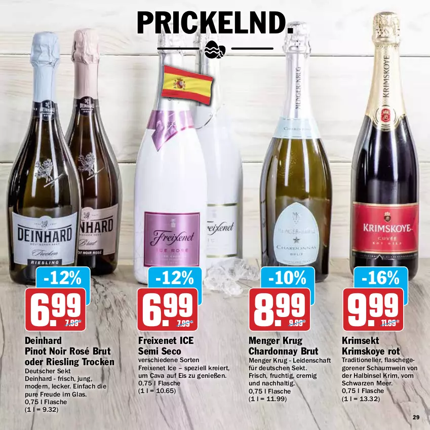 Aktueller Prospekt Hit - Prospekte - von 21.03 bis 16.04.2022 - strona 29 - produkty: brut, Cava, chardonnay, deutscher sekt, eier, eis, elle, flasche, freixenet, frucht, Mode, Pinot, pinot noir, riesling, sekt, Spezi, Ti, wein