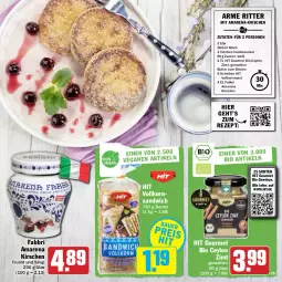Gazetka promocyjna Hit - Prospekte - Gazetka - ważna od 16.04 do 16.04.2022 - strona 25 - produkty: beutel, bio, braten, butter, eier, frucht, gewürz, kirsch, kirsche, kirschen, korn, milch, rezept, ritter, sandwich, sirup, Ti, toast, vanille, zucker