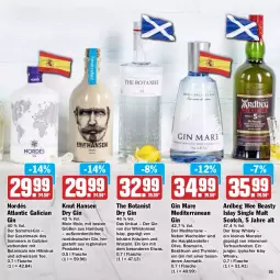 Gazetka promocyjna Hit - Prospekte - Gazetka - ważna od 16.04 do 16.04.2022 - strona 31 - produkty: Ardbeg, basilikum, dry gin, elle, flasche, gin, gin mare, islay single malt, kräuter, kräutern, leine, mac, monster, olive, Rauch, rosmarin, scotch, single malt, tee, teller, Ti, whisky