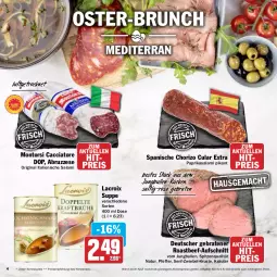 Gazetka promocyjna Hit - Prospekte - Gazetka - ważna od 16.04 do 16.04.2022 - strona 4 - produkty: ACC, aktionspreis, aufschnitt, beef, braten, chorizo, eis, elle, gin, jungbullen, kräuter, montorsi, natur, paprika, pfeffer, reis, roastbeef, saft, salami, senf, spitzenqualität, suppe, teller, Ti, zwiebel