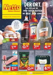 Gazetka promocyjna Netto Marken-Discount - Filial-Angebote - Gazetka - ważna od 31.12 do 31.12.2022 - strona 1 - produkty: angebot, aperol, asti, berliner, bestpreis, bitburger, burger, chips, chipsfrisch, cin, cinzano, Cinzano Asti, coca-cola, cola, eis, fanta, filet, frucht, funny-frisch, Mezzo Mix, ndk, oder radler, pils, premium pils, radler, reis, schwein, schweine, schweinefilet, sprite, stube, Ti, uhr, wein, weine, ZTE