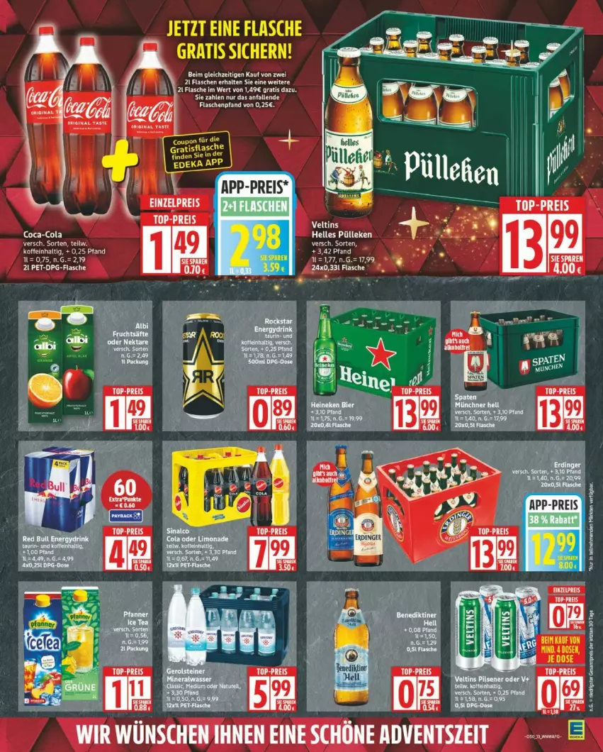 Aktueller Prospekt Edeka - Prospekte - von 08.12 bis 13.12.2025 - strona 13 - produkty: eier, elle, flasche, Ti