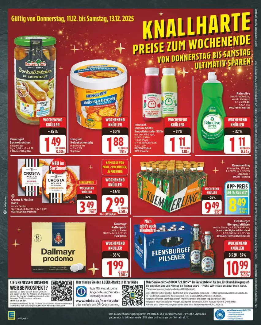 Aktueller Prospekt Edeka - Prospekte - von 08.12 bis 13.12.2025 - strona 16 - produkty: arla, burger, Cap, deka, elle, ente, flensburger, kuchen, olive, säfte, smoothie, smoothies, tee, telefon, Ti, uhr