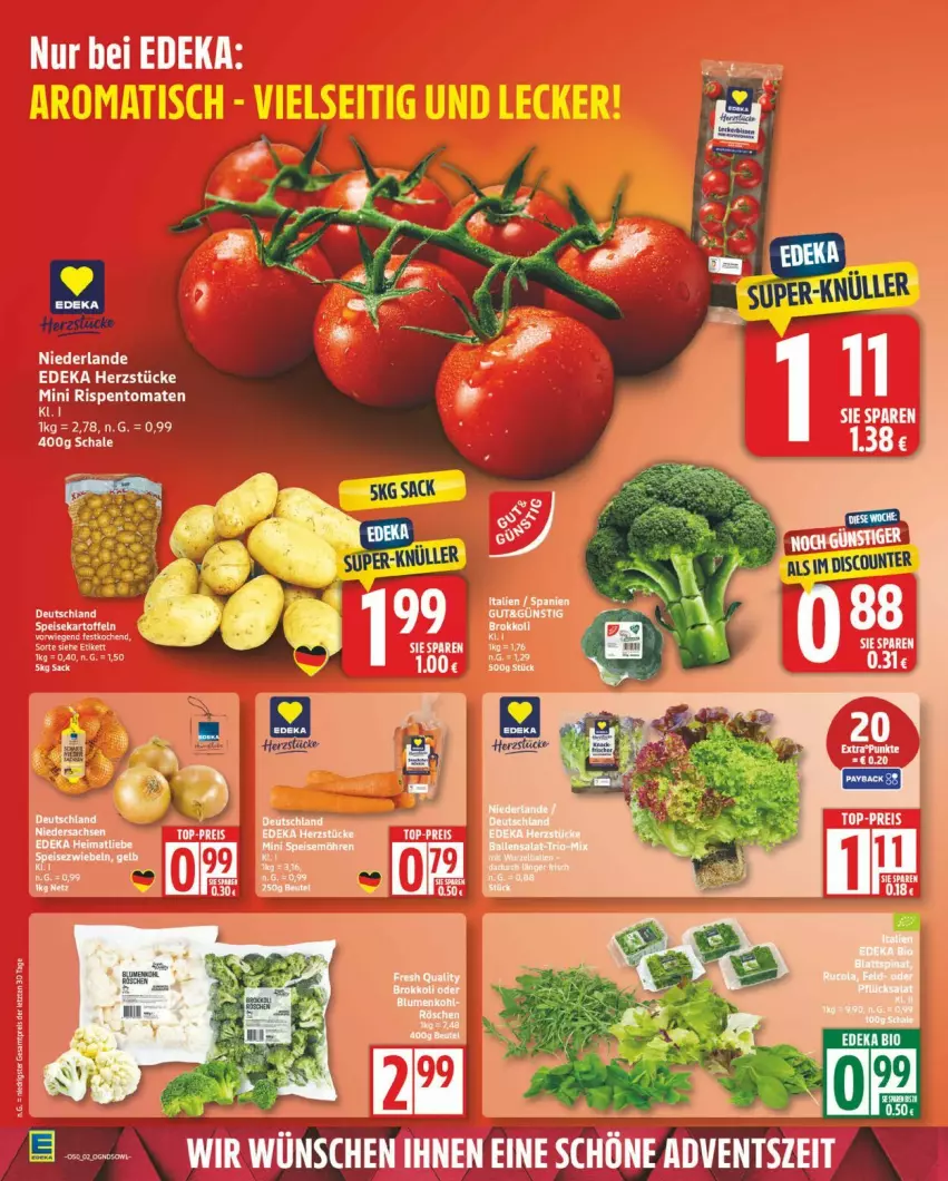 Aktueller Prospekt Edeka - Prospekte - von 08.12 bis 13.12.2025 - strona 2 - produkty: bio, deka, edeka bio, rispentomaten, tomate, tomaten