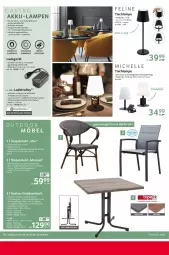 Gazetka promocyjna Selgros - Nonfood - Gazetka - ważna od 14.06 do 14.06.2023 - strona 18 - produkty: akku, deka, elle, gin, Kreide, ladegerät, ladekabel, Lampe, mab, Rauch, Ti, tisch, Tischlampe, trolley, usb, wasser
