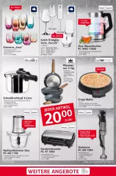 Gazetka promocyjna Selgros - Nonfood - Gazetka - ważna od 14.06 do 14.06.2023 - strona 5 - produkty: angebot, angebote, auto, Becher, Behälter, cin, drink, edelstahl, edelstahlmesser, eis, glas-wasserkocher, Kocher, Kochtopf, leine, leonardo, LG, longlife, messer, Mixer, pfanne, pfannen, rotwein, sandwich, Schal, Schnellkochtopf, sekt, stabmixer, thermostat, Ti, toast, toaster, topf, trinkglas, überhitzungsschutz, wasser, wasserkocher, wein, Weißwein, Weißweinglas, whisky, Whiskybecher, Zerkleinerer