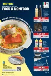 Gazetka promocyjna Metro - Food-Nonfood - Gazetka - ważna od 15.01 do 15.01.2025 - strona 1 - produkty: aqua, bertolli, bohne, bree, chardonnay, eis, elle, espresso, filet, fisch, flasche, frucht, gin, herdarten, lachs, lachsfilet, lavazza, mac, Metro, olive, oliven, olivenöl, olivenöl extra, pfanne, pfannen, reis, rwe, Ti