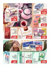 Gazetka promocyjna Feneberg - Prospekte - Gazetka - ważna od 11.03 do 11.03.2023 - strona 11 - produkty: amicelli, beutel, bonbons, cola, creme, eis, elkos, Frosch, haarspray, knoppers, lindor, lindt, Manner, merci, nuss, oder schaumfestiger, papier, reis, Ricola, schaumfestiger, Taft, Tasche, taschen, taschentücher, Tempo, Ti, Törtchen, tücher, vollwaschmittel, waffeln, waschmittel, zahncreme, zucker