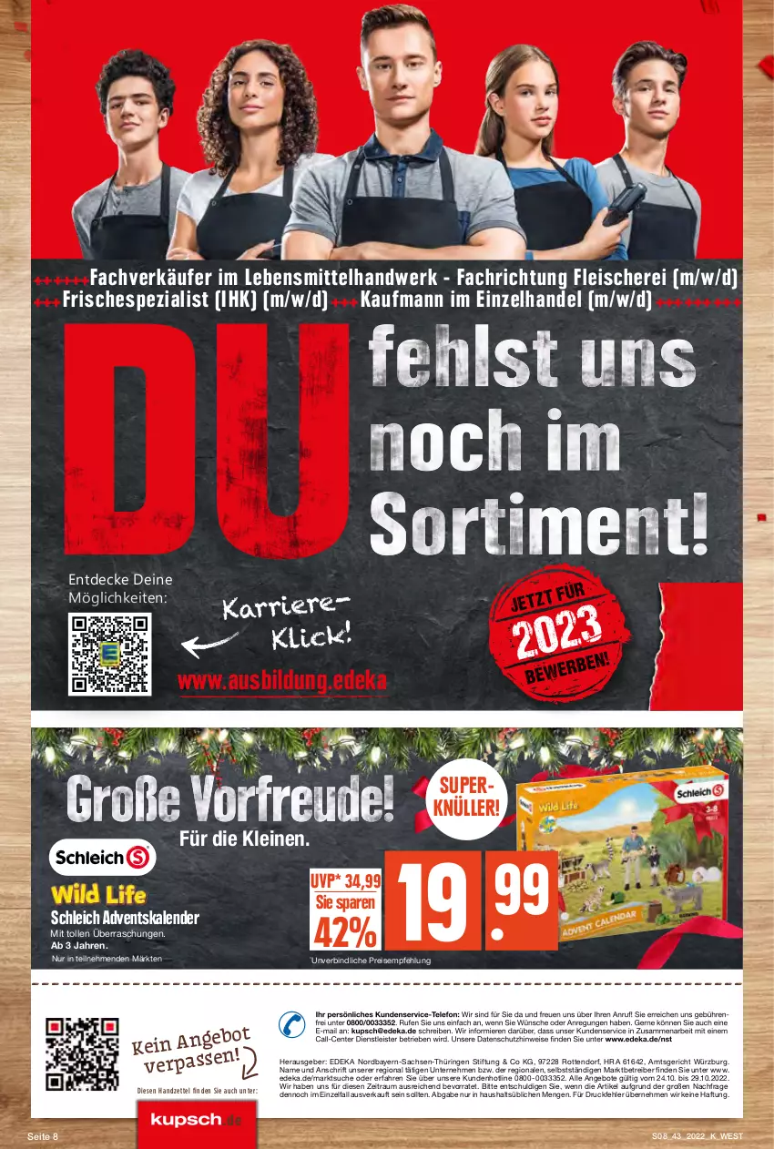 Aktueller Prospekt Kupsch - Angebote der Woche - von 24.10 bis 29.10.2022 - strona 8 - produkty: Adventskalender, angebot, angebote, Astra, decke, deka, eis, ente, fleisch, Fleischerei, lebensmittel, leine, Rauch, reis, ring, sac, Schere, Schleich, Spezi, telefon, Ti, usb