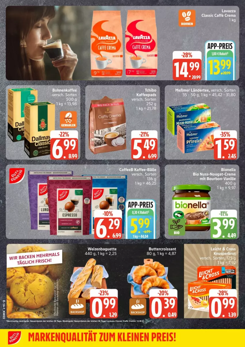 Aktueller Prospekt Edeka - Prospekte - von 01.06 bis 06.06.2026 - strona 16 - produkty: baguette, bio, butter, caffe, Croissant, ente, lavazza