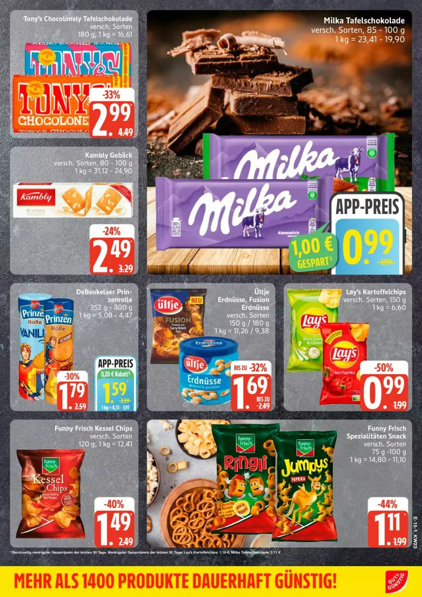 Aktueller Prospekt Edeka - Prospekte - von 01.06 bis 06.06.2026 - strona 17 - produkty: erdnüsse, snack, Spezi