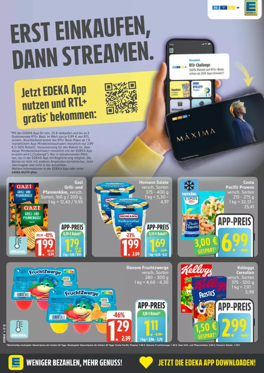 Aktueller Prospekt Edeka - Prospekte - von 01.06 bis 06.06.2026 - strona 2 - produkty: angebot, angebote, beko, Cif, danone, danone fruchtzwerge, deka, eis, frucht, fruchtzwerge, homann, Käse, pfanne, pfannen, pfannenkäse, reis, salat, salate, Ti, und pfanne, ZTE