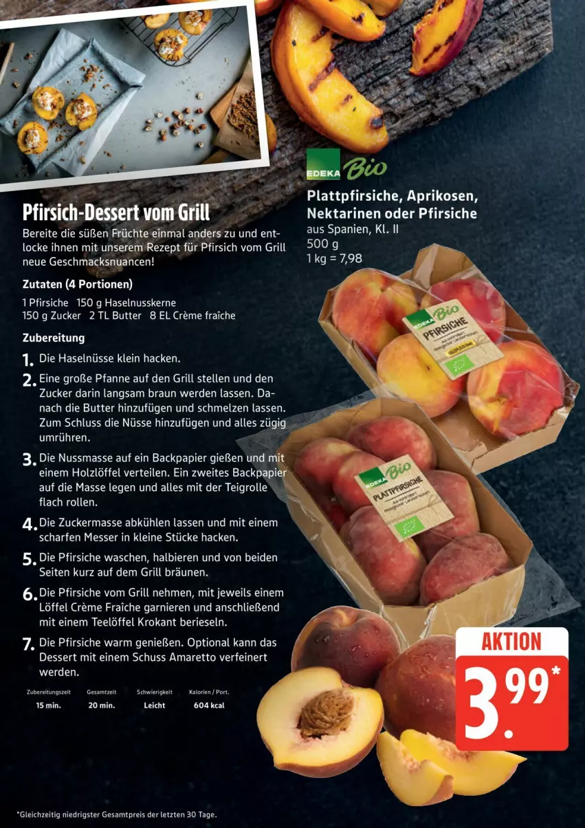 Aktueller Prospekt Edeka - Prospekte - von 01.06 bis 06.06.2026 - strona 7 - produkty: Amaretto, aprikose, aprikosen, bier, Biere, braun, butter, creme, dessert, eis, elle, erde, früchte, garnier, grill, haselnuss, Holz, leine, Löffel, mac, messer, Nektar, nektarinen, nektarinen oder, Nuance, nuss, oder pfirsiche, papier, pfanne, pfirsich, pfirsiche, plattpfirsiche, reis, rezept, Teigrolle, Ti, ZTE, zucker
