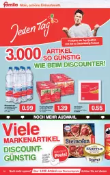 Gazetka promocyjna Famila - Prospekte - Gazetka - ważna od 08.01 do 08.01.2022 - strona 14 - produkty: Alwa, auer, discount, eis, frucht, fruchtsaft, fruchtsaftgetränk, getränk, mineralwasser, regal, reis, saft, Serviette, servietten, Ti, wasser