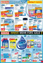 Gazetka promocyjna Norma - Norma - Gazetka - ważna od 26.09 do 26.09.2022 - strona 7 - produkty: apfel, auer, basilikum, bio, biozidprodukte, Bodentücher, bürste, Cap, citrus, colorwaschmittel, eimer, fisch, fische, flasche, fleckentferner, glaskeramik, kraft, laminat, limette, Mett, olive, oliven, Rauch, reifen, reiniger, Reinigung, reinigungstücher, rwe, spülmaschinen, teppich, Ti, tuc, tücher, waschmaschine, waschmaschinen, waschmittel, weck, Wild, wild berry