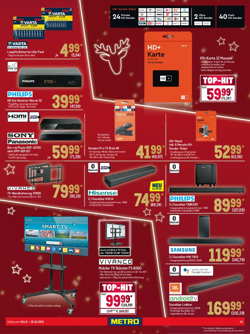 Aktueller Prospekt Metro - Technik Spezial - von 02.12 bis 15.12.2021 - strona 13