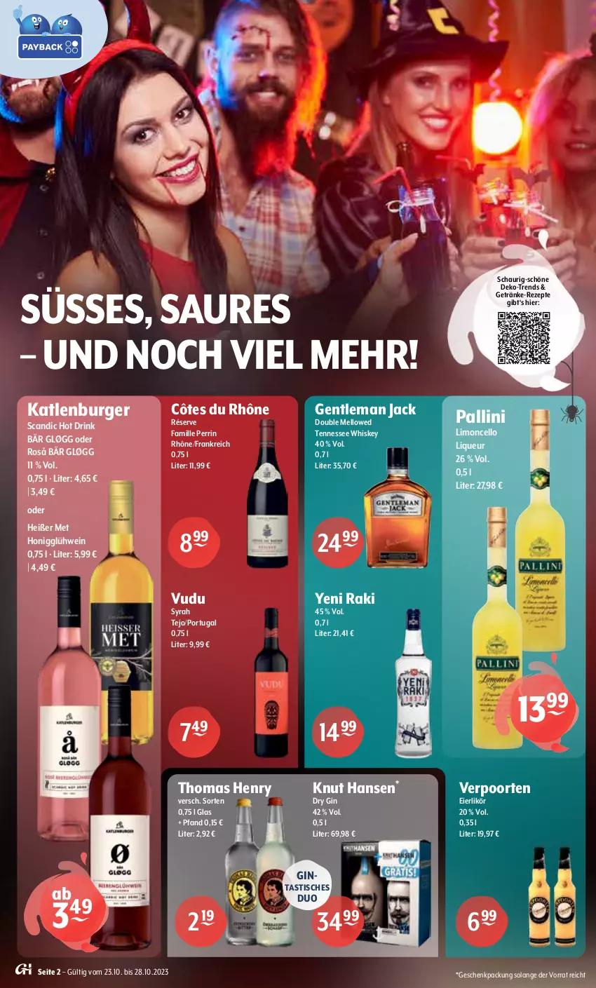 Aktueller Prospekt Getraenke Hoffmann - Prospekte - von 23.10 bis 28.10.2023 - strona 2 - produkty: Afri Cola, aloe vera, Alwa, asti, auer, bier, bio, bionade, Blutorange, burger, coca-cola, cola, corona, corona extra, drink, dry gin, eier, eierlikör, eis, elle, erfrischungsgetränk, flasche, frucht, geschenkpackung, getränk, getränke, gin, Glühwein, hella, honig, katlenburger, lichtenauer, likör, limo, limonade, liqueur, mac, mais, mineralwasser, mit frucht, natur, natürliches mineralwasser, orange, reis, rezept, rezepte, tennessee whiskey, thomas henry, Ti, tisch, verpoorten, vita, Vita C, vöslauer, wasser, wein, whiskey, yeni raki, zucker