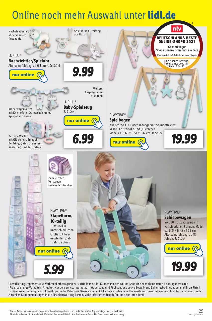 Aktueller Prospekt Lidl - Aktionsprospekt - von 24.01 bis 29.01.2022 - strona 25 - produkty: angebot, Anhänger, aust, Bau, dell, eis, elle, Holz, Kette, Kinder, Kinderwagen, lupilu, Mode, Plüsch, Rauch, reis, ring, spiegel, spielzeug, Ti, uhr, würfel, ZTE