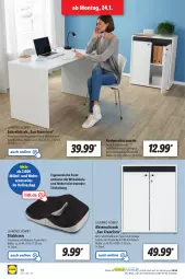 Gazetka promocyjna Lidl - Aktionsprospekt - Gazetka - ważna od 29.01 do 29.01.2022 - strona 10 - produkty: ACC, accessoires, Aktenschrank, kissen, möbel, ndk, ordner, Schal, Schale, Schrank, schreibtisch, sitzkissen, Ti, tisch