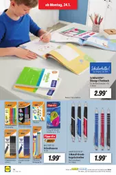 Gazetka promocyjna Lidl - Aktionsprospekt - Gazetka - ważna od 29.01 do 29.01.2022 - strona 14 - produkty: Bleistift, bleistifte, buch, eis, Kugel, kugelschreiber, ndk, office, Roller, Schal, Schale, schreibwaren, stifte, textmarker, Ti