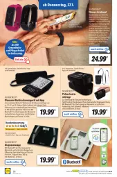 Gazetka promocyjna Lidl - Aktionsprospekt - Gazetka - ważna od 29.01 do 29.01.2022 - strona 26 - produkty: akku, Armband, auer, auto, batterie, batterien, Blutdruckmessgerät, fisch, fische, Gesundheit, gürteltasche, kraft, ndk, Schal, Schale, silvercrest, Tasche, Ti, tisch, Waage, Yo