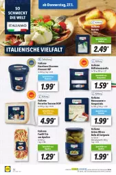 Gazetka promocyjna Lidl - Aktionsprospekt - Gazetka - ważna od 29.01 do 29.01.2022 - strona 32 - produkty: Burrata, creme, eis, eiscreme, fusilli, gorgonzola, grüne oliven, haselnuss, italiamo, mascarpone, mozzarella, ndk, nuss, olive, oliven, Pecorino, rel, Schal, Schale, Spezi, Ti