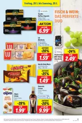 Gazetka promocyjna Lidl - Aktionsprospekt - Gazetka - ważna od 29.01 do 29.01.2022 - strona 41 - produkty: alkohol, alpro, amarula, brut, drink, eis, Elektro, elle, ente, fisch, fische, Fischer, HP, jacobs, kaffee, Laufen, Muscheln, nestlé, studentenfutter, teller, Ti, wein