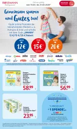 Gazetka promocyjna Rossmann - Prospekte - Gazetka - ważna od 28.03 do 28.03.2025 - strona 6 - produkty: angebot, angebote, aqua, ariel, baby-dry, feuchttücher, Kinder, korb, LG, ndk, pampers, Ti, tücher, versandkostenfrei, wedel, windeln