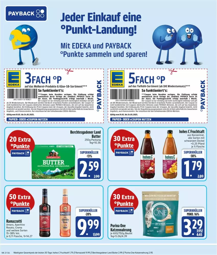 Aktueller Prospekt Edeka - Prospekte - von 19.05 bis 24.05.2025 - strona 6 - produkty: deka, payback, rama