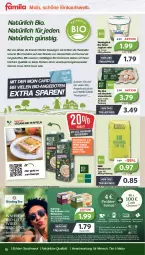 Gazetka promocyjna Famila - Prospekte - Gazetka - ważna od 18.02 do 18.02.2023 - strona 10 - produkty: aktionspreis, angebot, angebote, auto, Becher, bier, Biere, bio, Blüte, drink, drinks, eier, eis, elle, ente, hafer, Haferdrink, joghur, joghurt, joghurt mild, kräuter, mac, mehl, natur, nuss, pril, reis, rezept, rezept-tipp, rwe, tee, teller, Ti, tisch, waffeln, weizenmehl, ZTE