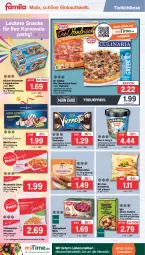 Gazetka promocyjna Famila - Prospekte - Gazetka - ważna od 18.02 do 18.02.2023 - strona 12 - produkty: apfel, aust, Becher, beutel, culinaria, dell, die ofenfrische, dip, Donut, donuts, Dr. Oetker, eier, eis, elle, iglo, kartoffel, Kette, Kroketten, langnese, lebensmittel, mc cain, mozzarella, Ofen, pizza, pommes, reis, rel, Ria, rotkohl, snack, snacks, Ti, tiefkühlkost, viennetta, ZTE