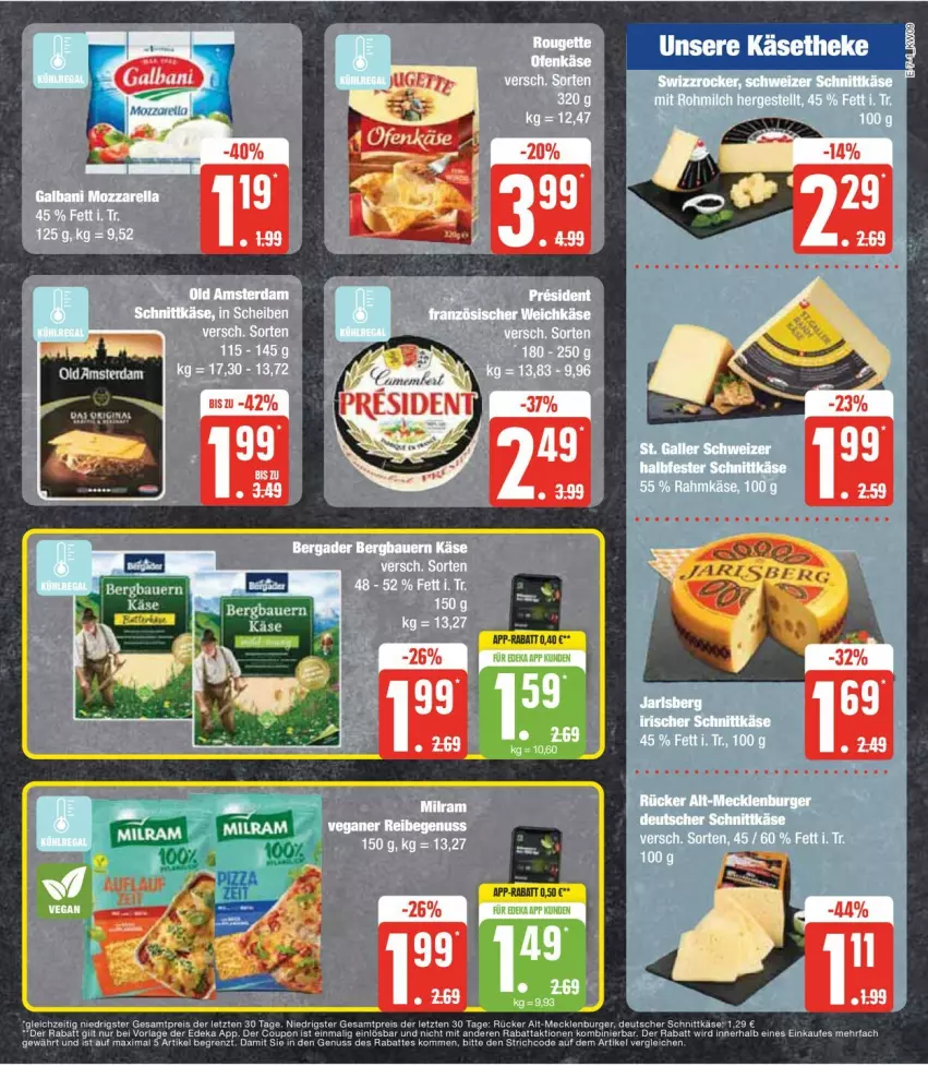 Aktueller Prospekt Edeka - Prospekte - von 26.02 bis 02.03.2024 - strona 11 - produkty: burger, Käse, käsetheke, schnittkäse, schweizer schnittkäse, Swizzrocker, tee