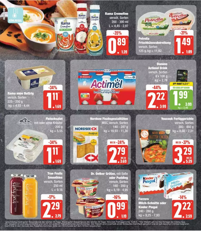 Aktueller Prospekt Edeka - Prospekte - von 26.02 bis 02.03.2024 - strona 12 - produkty: creme, deka, eis, fertiggericht, fertiggerichte, fleisch, gutfleisch, rama, rama cremefine, reis, rel, Ti, Yo, YouCook, ZTE