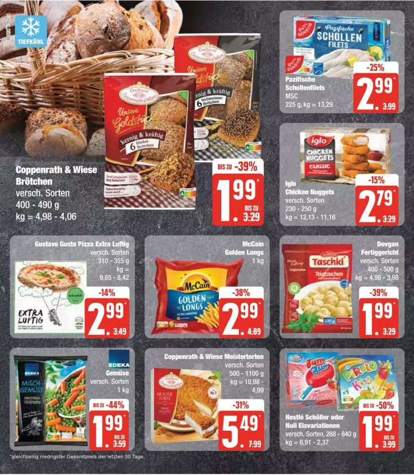 Aktueller Prospekt Edeka - Prospekte - von 26.02 bis 02.03.2024 - strona 14 - produkty: brötchen, coppenrath, eis, reis, Ti, ZTE