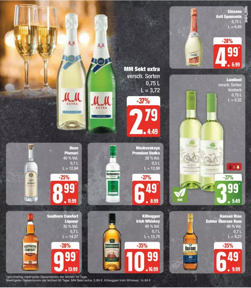 Aktueller Prospekt Edeka - Prospekte - von 26.02 bis 02.03.2024 - strona 19 - produkty: eis, irish whiskey, kilbeggan, liqueur, reis, sekt, Ti, whiskey, ZTE