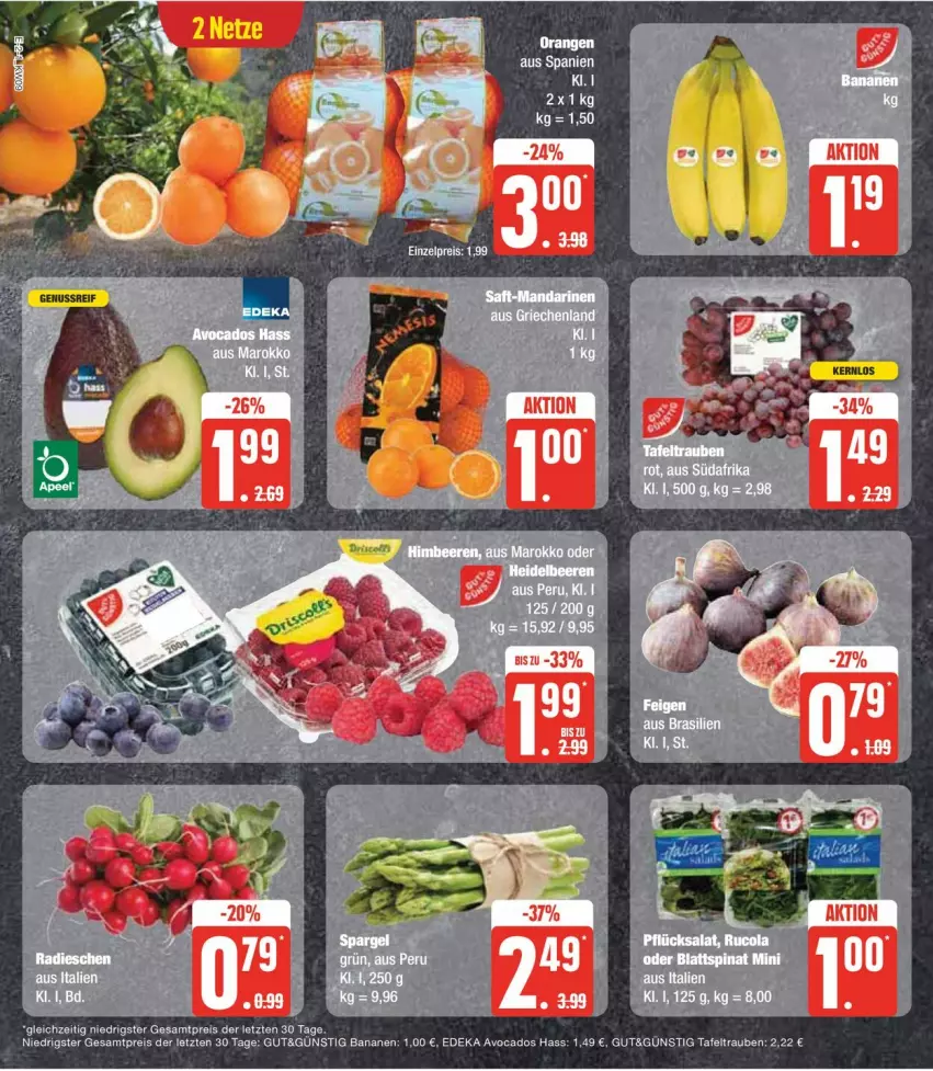 Aktueller Prospekt Edeka - Prospekte - von 26.02 bis 02.03.2024 - strona 6 - produkty: avocado, avocados, banane, bananen, blattspinat, deka, eis, reis, spinat, tafeltrauben, Ti, trauben, ZTE