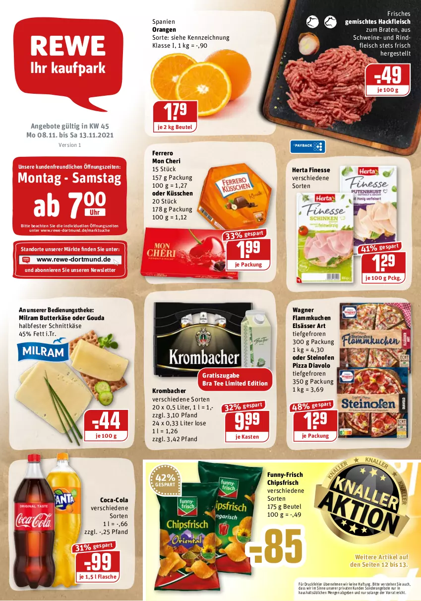 Aktueller Prospekt Rewe - REWE Ihr Kaufpark - von 08.11 bis 13.11.2021 - strona 1