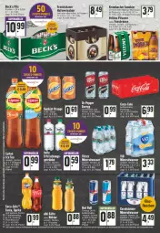 Gazetka promocyjna Edeka - Angebote der Woche - Gazetka - ważna od 20.08 do 20.08.2022 - strona 18 - produkty: alkohol, Alwa, beck's, bier, coca-cola, cola, drink, eis, energy drink, fanta, flasche, franziskaner, getränk, getränke, glasflasche, Hefe, hella, krombache, krombacher, LG, limo, Limobier, mango, maracuja, mineralwasser, orange, pils, pilsener, säfte, sprite, Ti, tisch, veltins, veltins pilsener, wasser, weissbier, zitrone